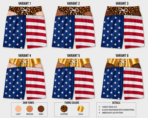 CheekFlash™ - Swim Trunks